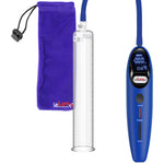 Magna Smart LCD Blue Handheld Electric Penis Pump - 12" x 1.75" Acrylic Cylinder