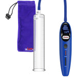 Magna Smart LCD Blue Handheld Electric Penis Pump - 12" x 2.00" Acrylic Cylinder