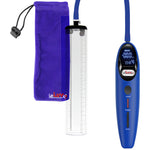 Magna Smart LCD Blue Handheld Electric Penis Pump 2.1" Diameter x 12" Length Thick-Walled Penis Cylinder
