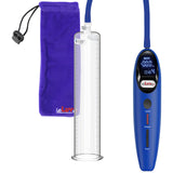 Magna Smart LCD Blue Handheld Electric Penis Pump - 12" x 2.95" Acrylic Cylinder