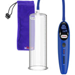 Magna Smart LCD Blue Handheld Electric Penis Pump - 12" x 3.25" Acrylic Cylinder