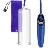 Magna Smart LCD Blue Handheld Electric Penis Pump - 12" x 3.50" Acrylic Cylinder
