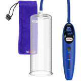 Magna Smart LCD Blue Handheld Electric Penis Pump - 12" x 3.70" Acrylic Cylinder