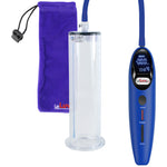 Magna LCD Smart Blue Penis Pump 9" Length x 2.25" Diameter WIDE Flange Cylinder