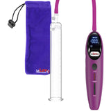 Magna LCD Smart Purple Handheld Electric Penis Pump - 9" x 1.50" Acrylic Cylinder