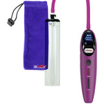 Magna Smart LCD Purple Handheld Electric Penis Pump 1.7" Diameter x 9" Length Thick-Walled Penis Cylinder