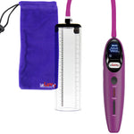 Magna Smart LCD Purple Handheld Electric Penis Pump 2.5" Diameter x 9" Length Thick-Walled Penis Cylinder