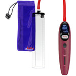 Magna Smart LCD Red Handheld Electric Penis Pump 2.5" Diameter x 12" Length Thick-Walled Penis Cylinder