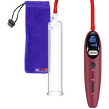 Magna LCD Smart Red Handheld Electric Penis Pump - 9" x 1.75" Acrylic Cylinder