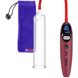 Magna LCD Smart Red Handheld Electric Penis Pump - 9" x 2.00" Acrylic Cylinder