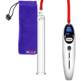 Magna Smart LCD White Handheld Electric Penis Pump - 12" x 1.35" Acrylic Cylinder