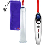 Magna LCD Smart White Penis Pump 12" Length x 1.75" Diameter WIDE Flange Cylinder