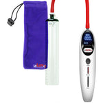 Magna Smart LCD White Handheld Electric Penis Pump 1.5" Diameter x 9" Length Thick-Walled Penis Cylinder
