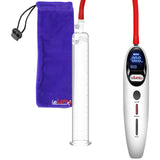 Magna LCD Smart White Handheld Electric Penis Pump - 9" x 1.50" Acrylic Cylinder