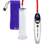Magna LCD Smart White Penis Pump 9" Length x 2.00" Diameter WIDE Flange Cylinder