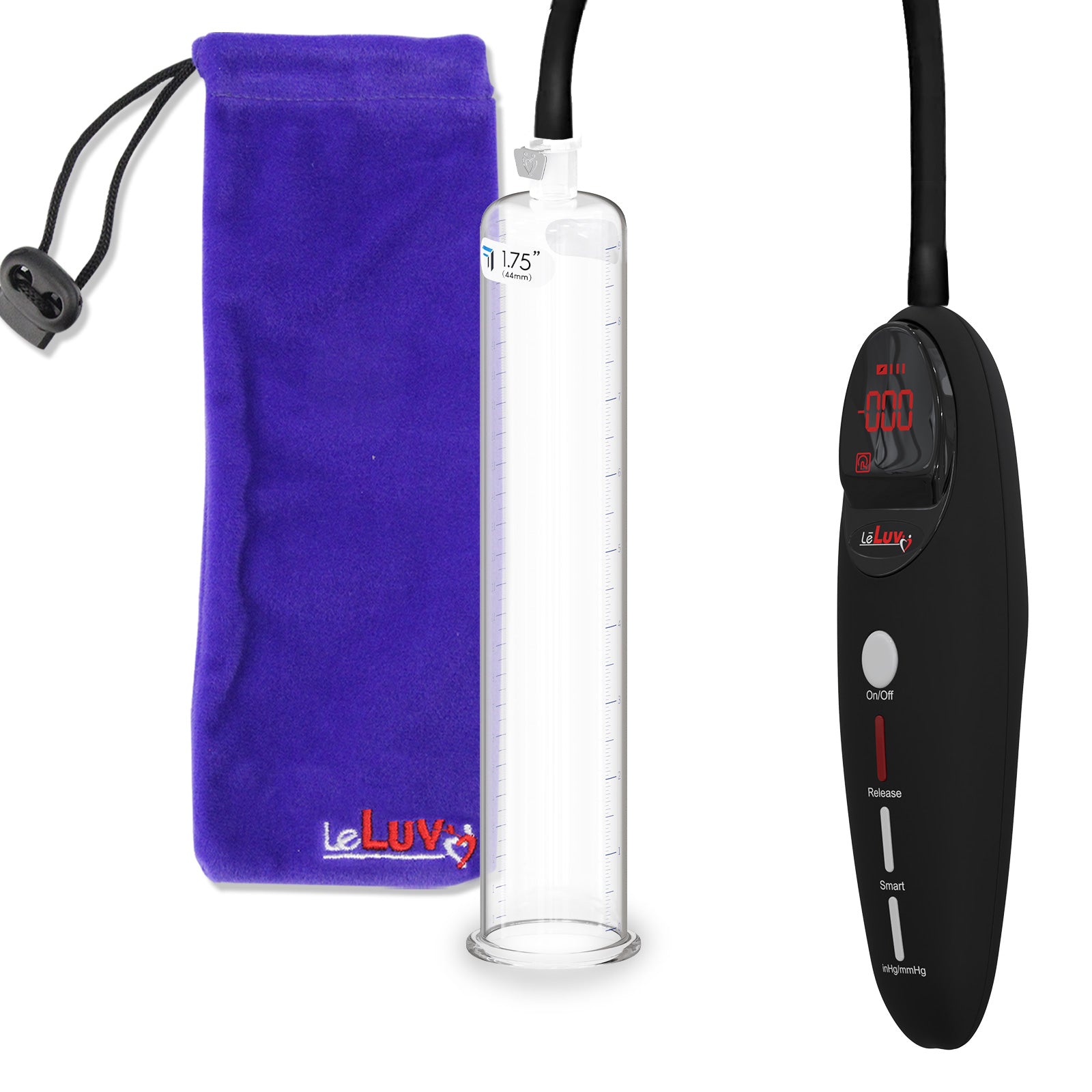 Penis Pump Magna Pro Handle Black | 9" x 1.75" Acrylic Cylinder