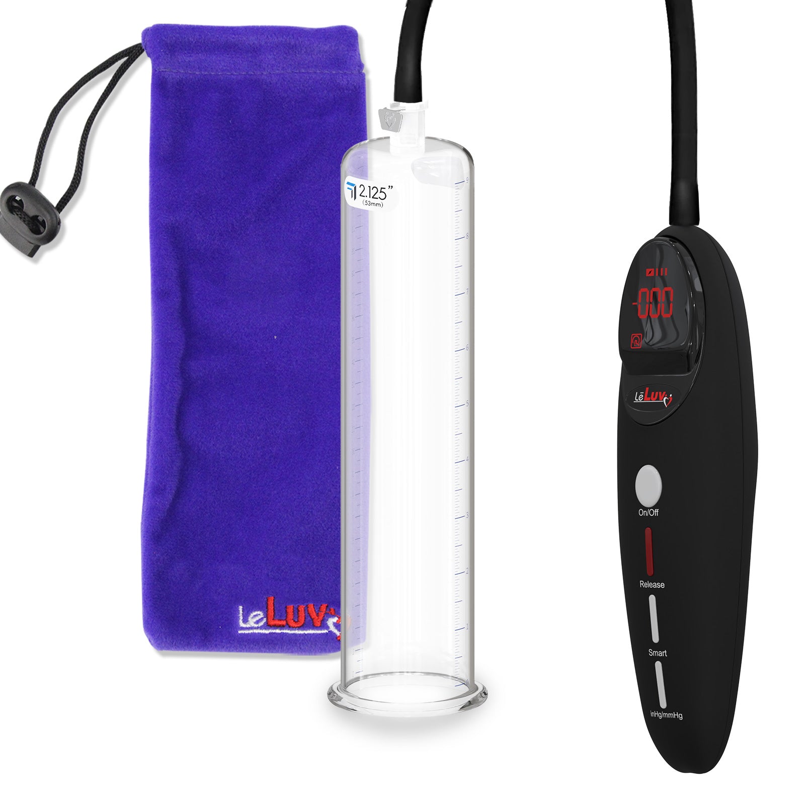 Penis Pump Magna Pro Handle Black | 9" x 2.125" Acrylic Cylinder