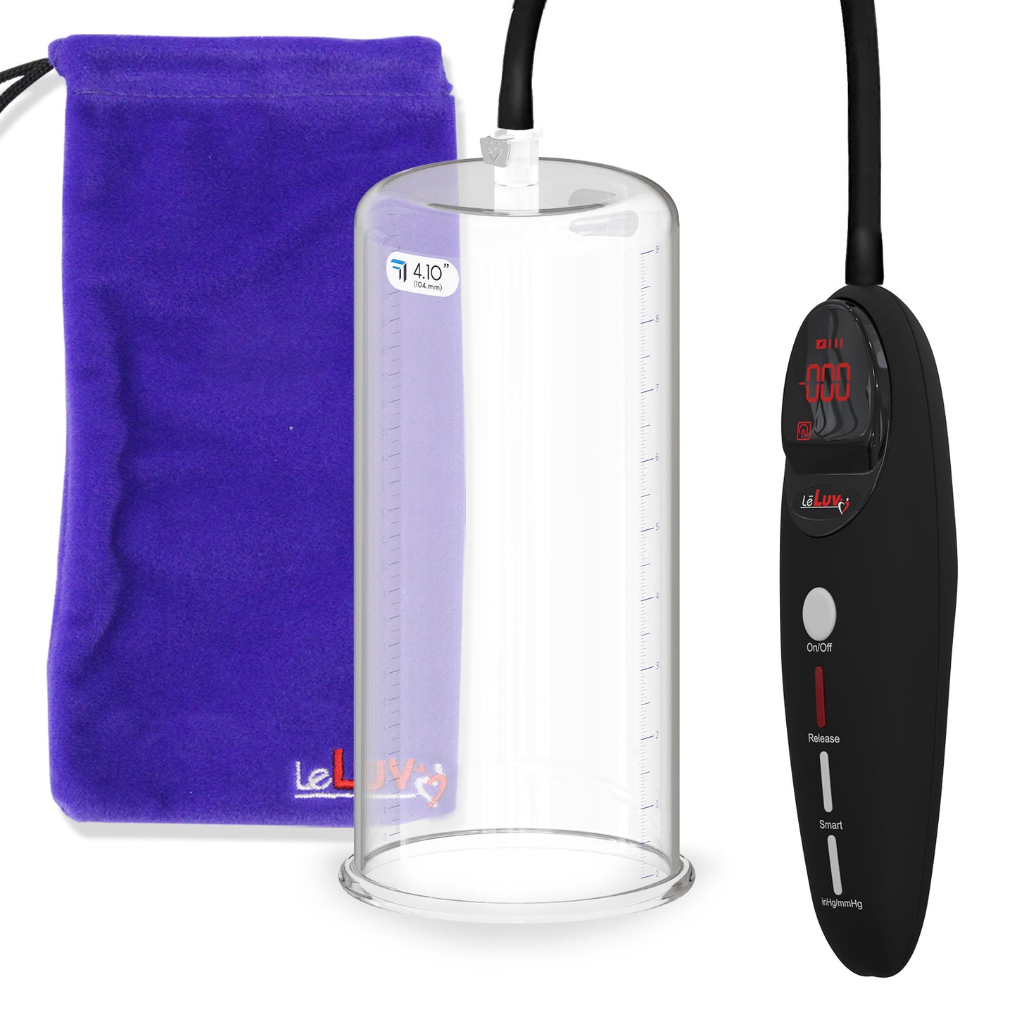 Penis Pump Magna Pro Handle Black | 9" x 4.10" Acrylic Cylinder