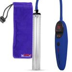 Penis Pump Magna Pro Handle Blue | 1.3" Diameter x 12" Length Thick-Walled Penis Cylinder