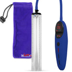 Penis Pump Magna Pro Handle Blue | 1.7" Diameter x 12" Length Thick-Walled Penis Cylinder