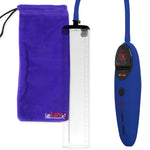Penis Pump Magna Pro Handle Blue | 2.5" Diameter x 12" Length Thick-Walled Penis Cylinder