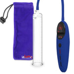 Penis Pump Magna Pro Handle Blue | 9" x 1.65" Acrylic Cylinder