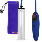 Penis Pump Magna Pro Handle Blue | 1.7" Diameter x 9" Length Thick-Walled Penis Cylinder