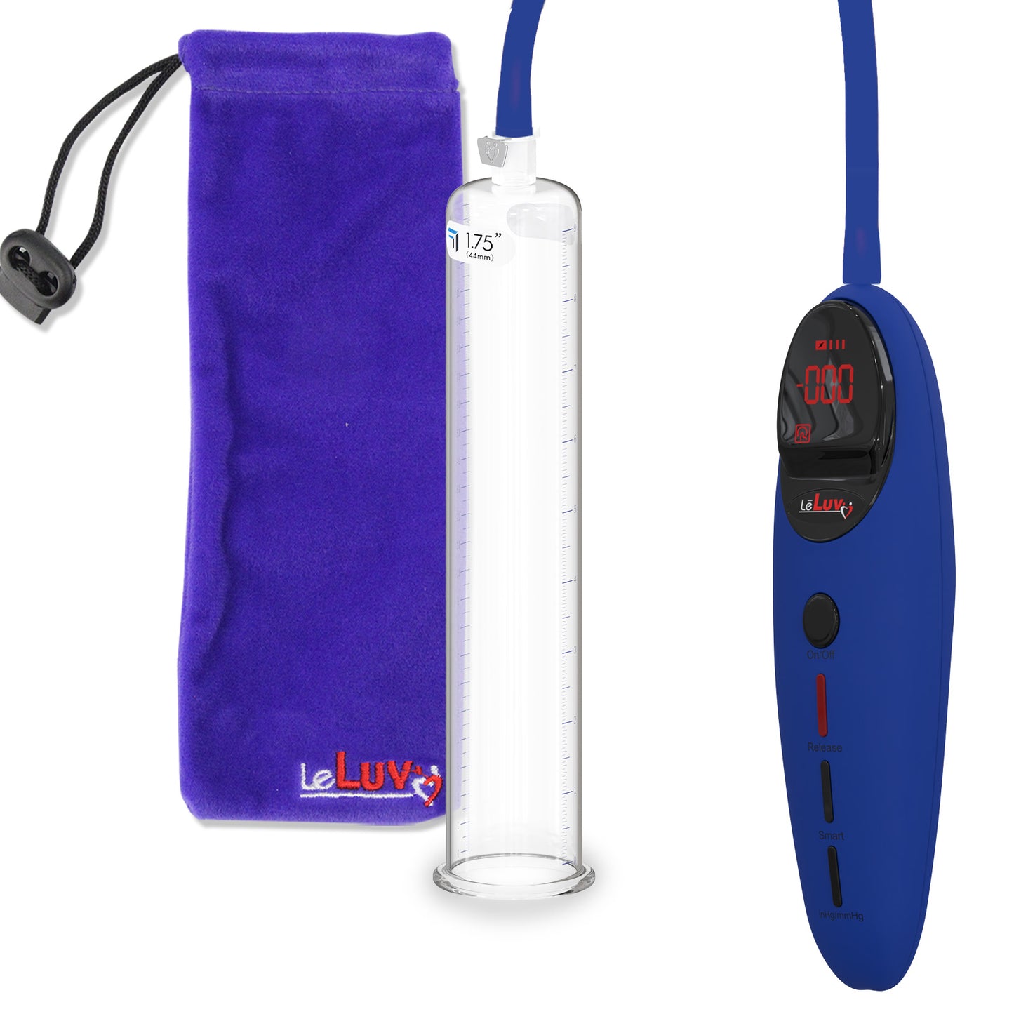 Penis Pump Magna Pro Handle Blue | 9" x 1.75" Acrylic Cylinder