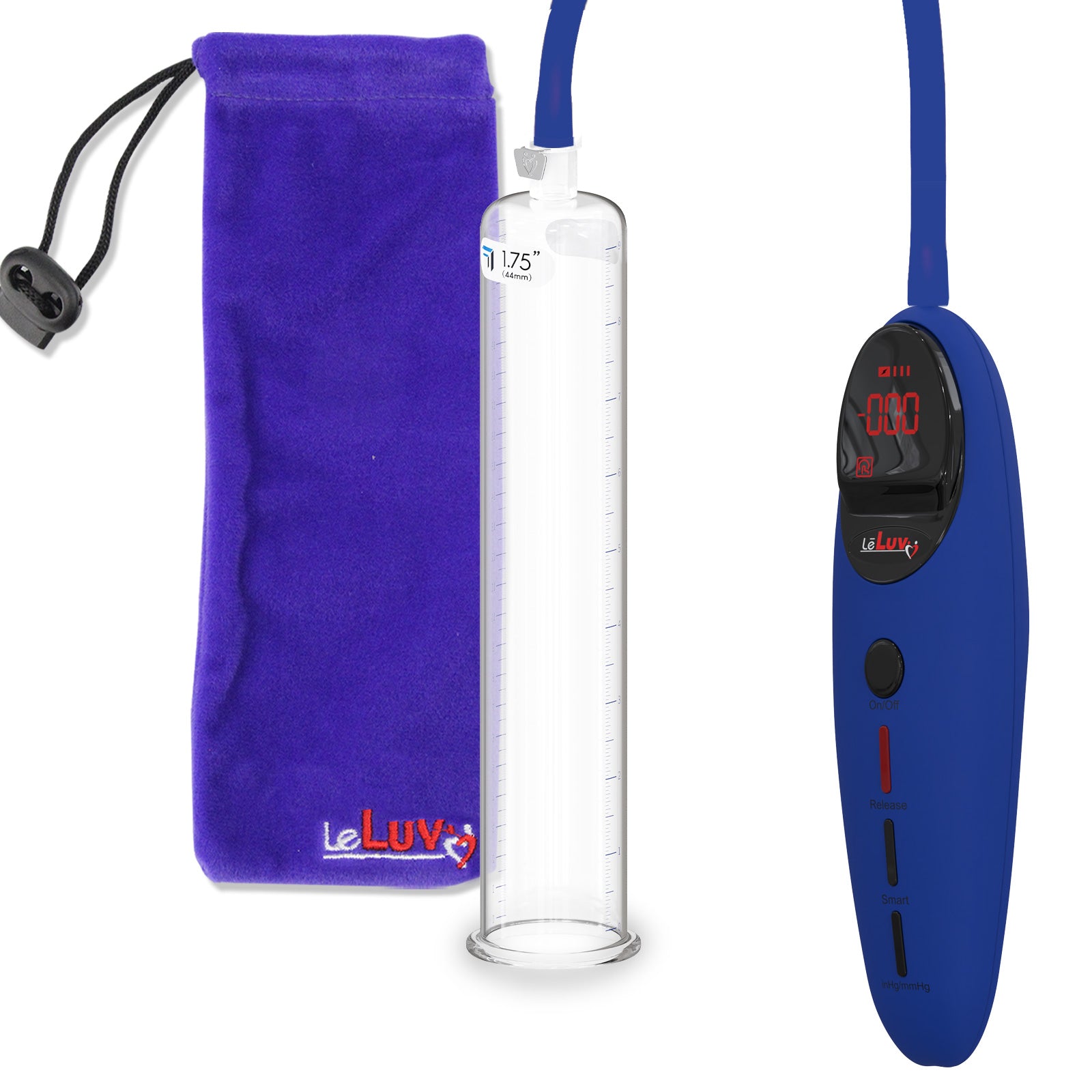 Penis Pump Magna Pro Handle Blue | 9" x 1.75" Acrylic Cylinder