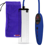 Penis Pump Magna Pro Handle Blue | 2.5" Diameter x 9" Length Thick-Walled Penis Cylinder