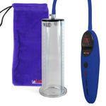 Penis Pump Magna Pro Handle Blue | 9" Length x 2.50" Diameter WIDE Flange Cylinder