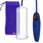 Penis Pump Magna Pro Handle Blue | 9" x 3.25" Acrylic Cylinder