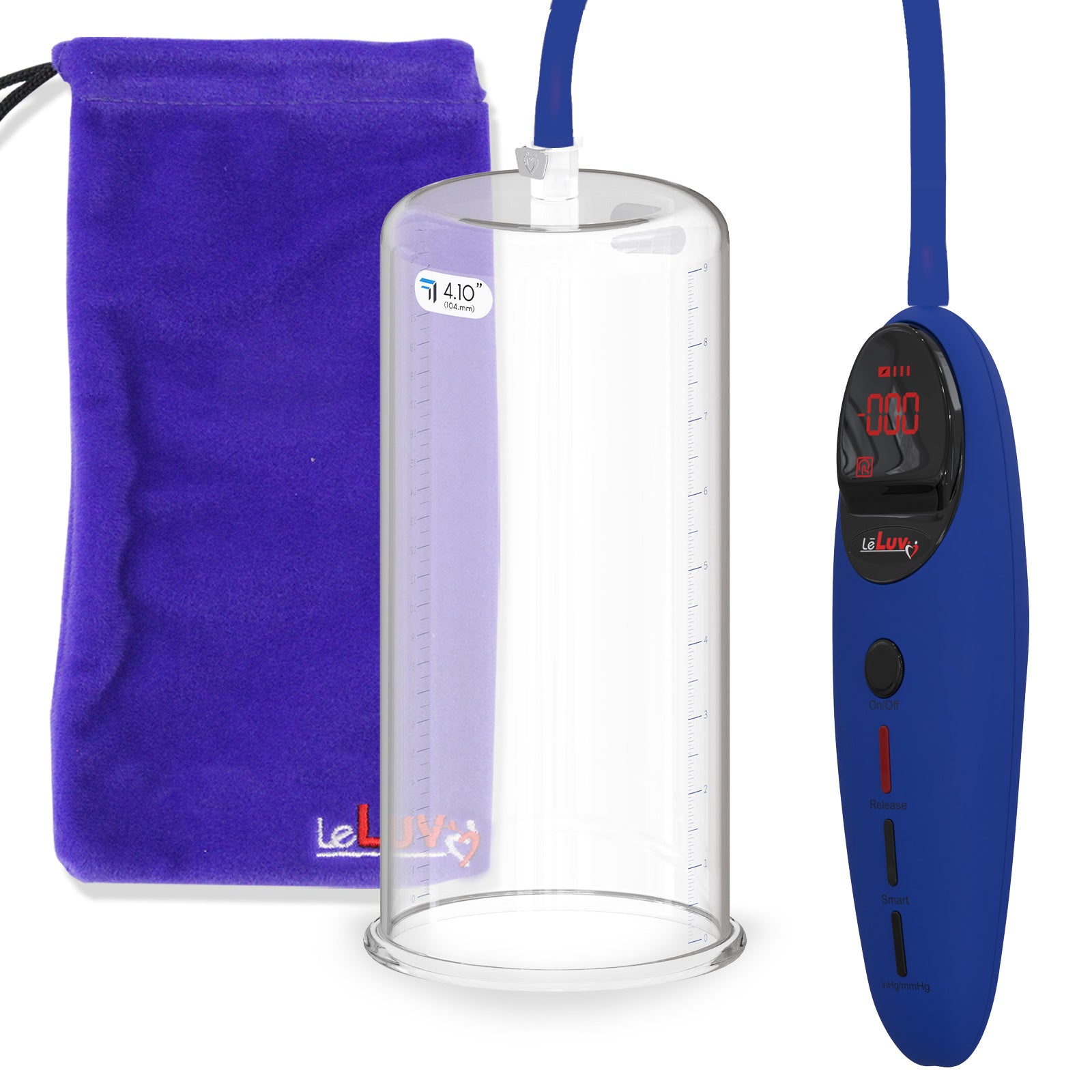 Penis Pump Magna Pro Handle Blue | 9" x 4.10" Acrylic Cylinder