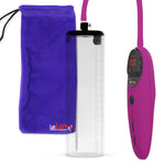 Penis Pump Magna Pro Handle Purple | 2.5" Diameter x 9" Length Thick-Walled Penis Cylinder