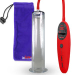 Penis Pump Magna Pro Handle Red | 12" Length x 2.25" Diameter WIDE Flange Cylinder