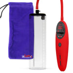 Penis Pump Magna Pro Handle Red | 2.5" Diameter x 9" Length Thick-Walled Penis Cylinder