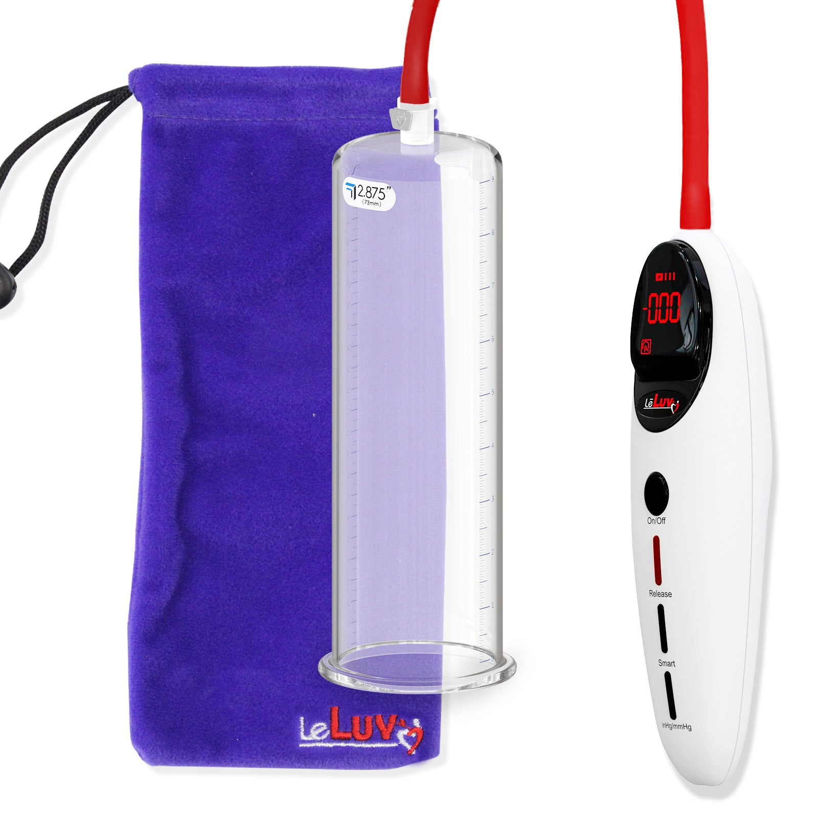 LeLuv Penis Pump - Magna PRO+ Smart Handle - 9" or 12" Length, Round F LeLuv Penis Pump - Magna PRO+ Smart Handle - 9" or 12" Length, Round F