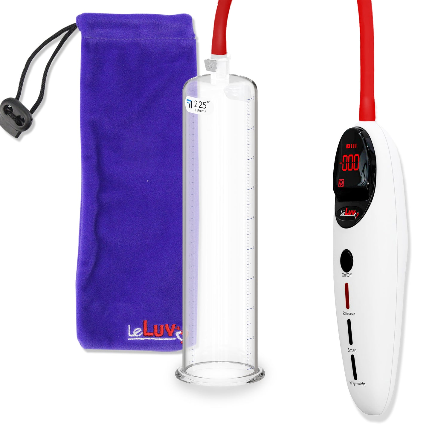 Penis Pump Magna Pro Handle White | 9" x 2.25" Acrylic Cylinder