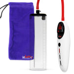 Penis Pump Magna Pro Handle White | 2.5" Diameter x 9" Length Thick-Walled Penis Cylinder