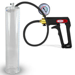 Maxi Black Handle Silicone Hose | Penis Pump + Gauge | 12" x 2.50" Cylinder