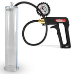 Maxi Black Handle Silicone Hose | Penis Pump + Protected Gauge | 12" x 2.25"