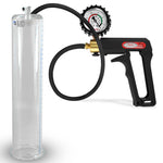 Maxi Black Handle Silicone Hose | Penis Pump + Protected Gauge | 12" x 2.50"