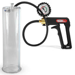 Maxi Black Handle Silicone Hose | Penis Pump + Protected Gauge | 12" x 3.25"