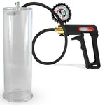 Maxi Black Handle Silicone Hose | Penis Pump + Protected Gauge | 9" x 3.70"