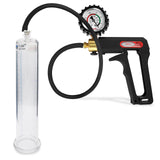 Maxi Black Handle Silicone Hose | Penis Pump + Protected Gauge | 9" x 1.65" Cylinder