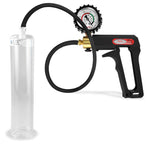 Maxi Black Handle Silicone Hose | Penis Pump + Protected Gauge | 9" x 1.75"