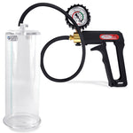 Maxi Black Handle Silicone Hose | Penis Pump + Protected Gauge | 9" x 3.25"