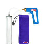 Maxi Blue Handle Clear Hose | Penis Pump - 12" x 2.3" Thick-Walled Cylinder
