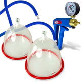 LeLuv MAXI Blue + Gauge Breast Pumping Kit Slippery Blue Hose Large Cups