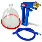 LeLuv MAXI Blue Breast Pumping Kit Slippery Blue Hose SINGLE Medium Cup